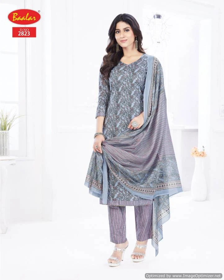 Baalar Zaara Vol 28 Cotton Wholesale Readymade Salwar Suit Catalog — Wholesale Salwar Suits, MPA wholesale from Surat — view 7